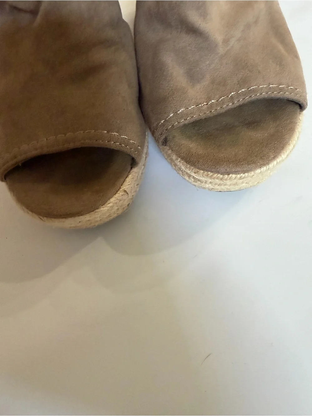 Universal Thread Taupe Espadrille Wedge Sandals Boho Size 7.5